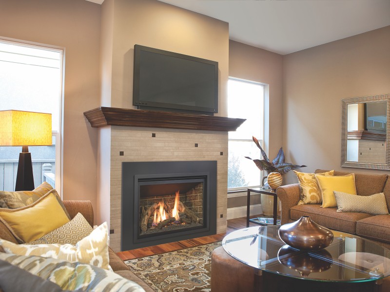 The Chaska 34 gas fireplace insert comes with an Electronic Ignition Pilot System