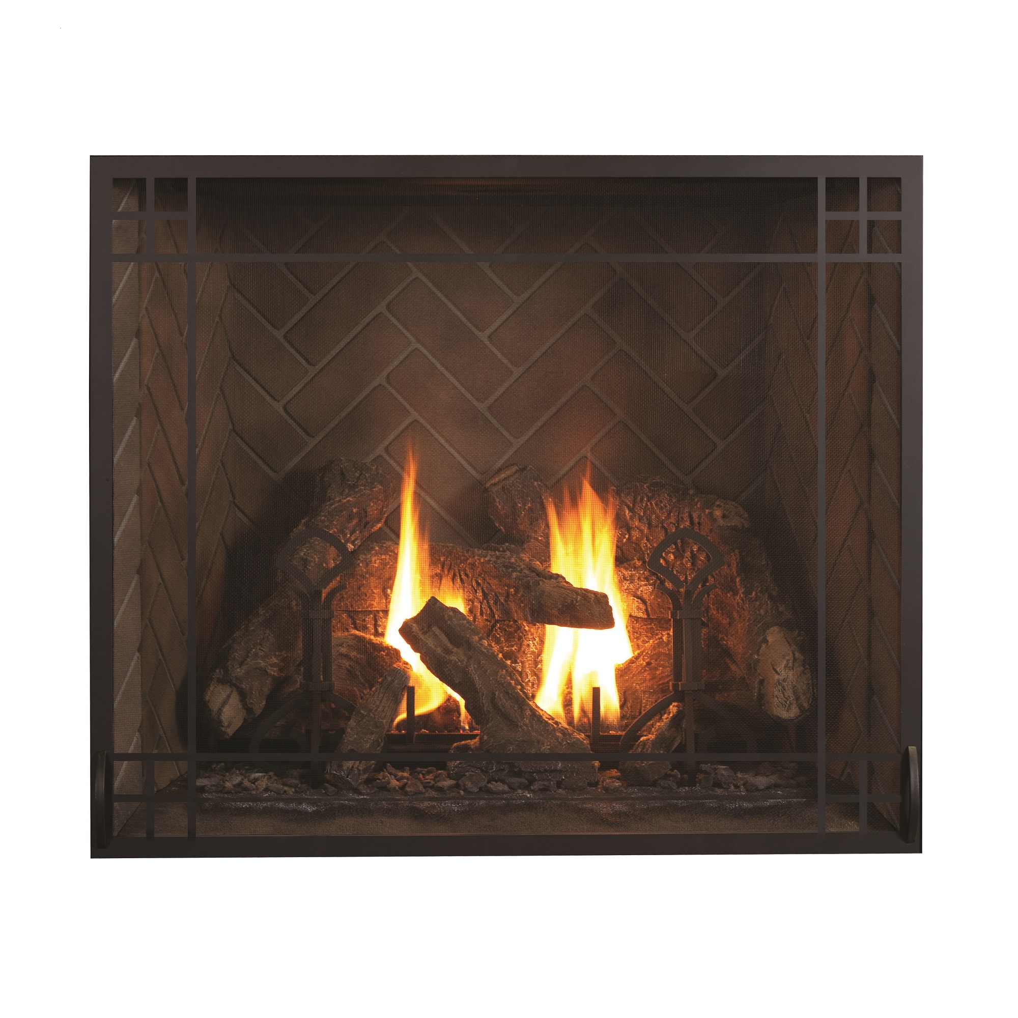 Mission Straight Screen Kozy Heat Fireplaces